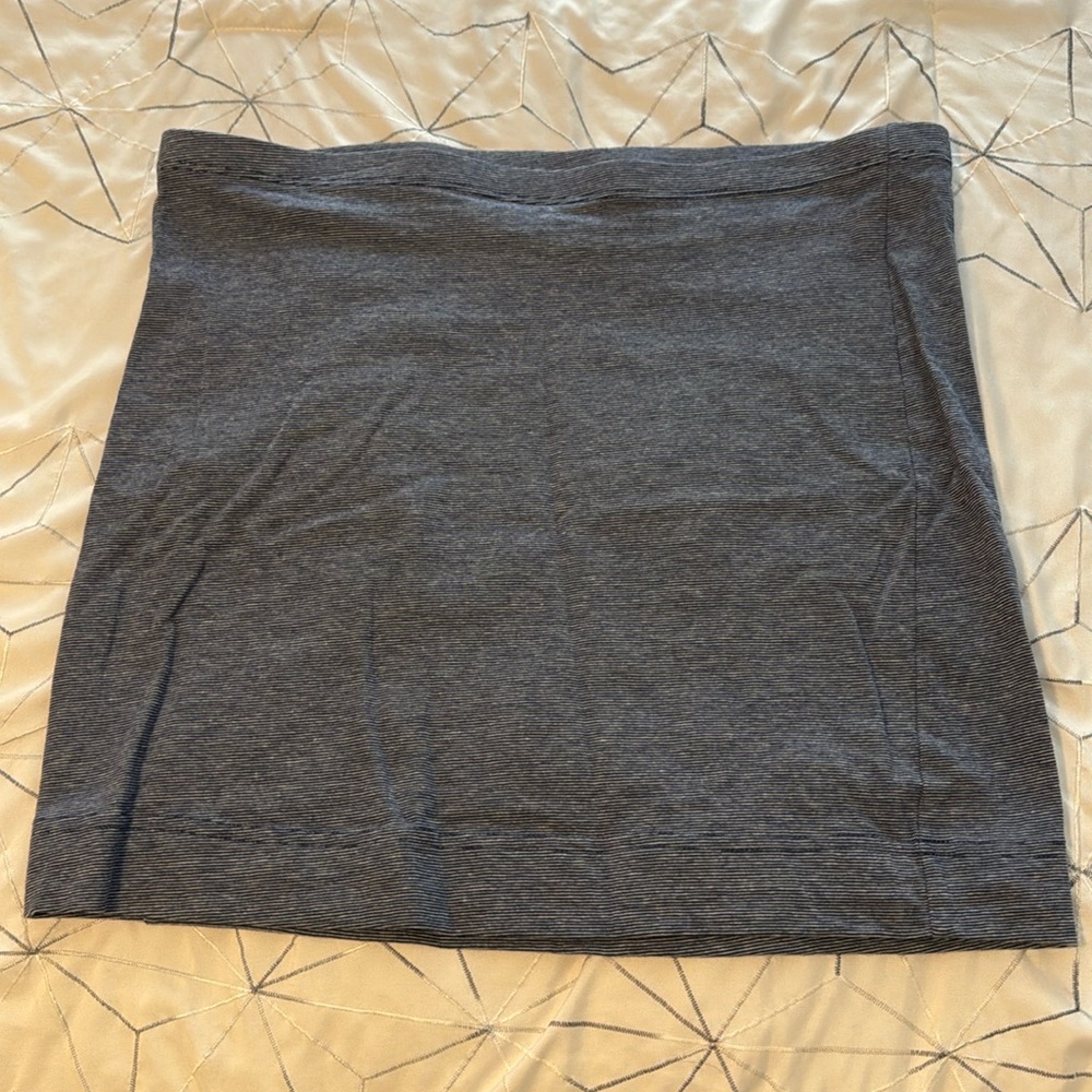 Blue pencil skirt